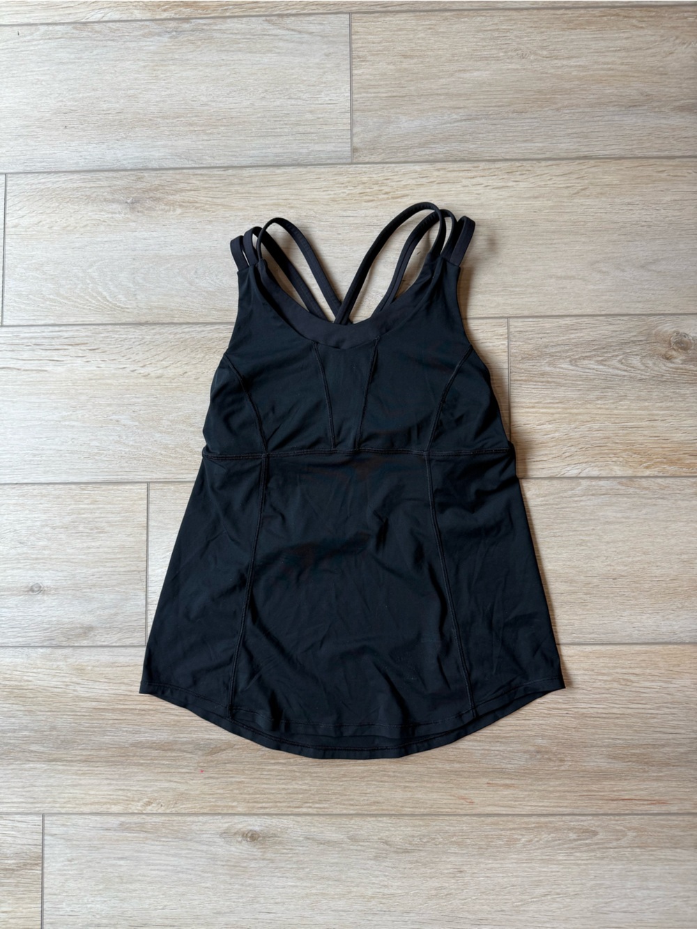 lululemon athletica Black Double-Strap Active Tank